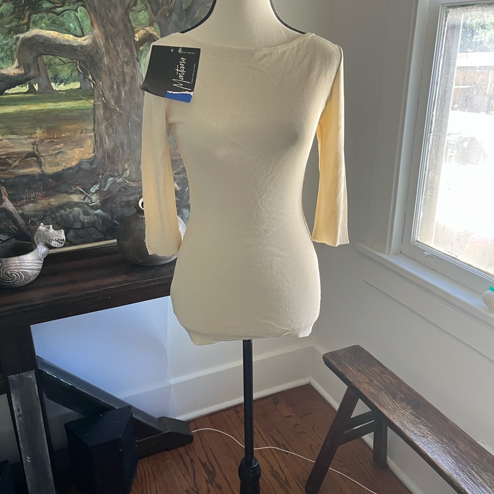 Montana Cream Long Sleeve Top